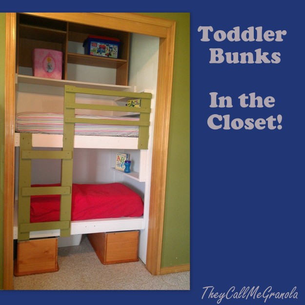 Bunk Bed with Closet Underneath